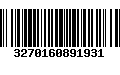 Código de Barras 3270160891931