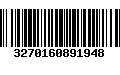 Código de Barras 3270160891948