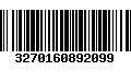 Código de Barras 3270160892099