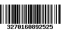 Código de Barras 3270160892525