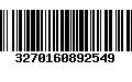 Código de Barras 3270160892549