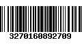 Código de Barras 3270160892709