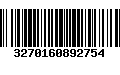 Código de Barras 3270160892754