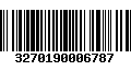 Código de Barras 3270190006787