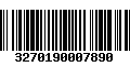 Código de Barras 3270190007890