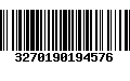 Código de Barras 3270190194576