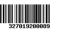 Código de Barras 327019200089