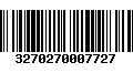 Código de Barras 3270270007727