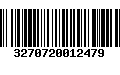 Código de Barras 3270720012479