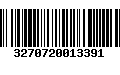 Código de Barras 3270720013391