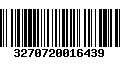 Código de Barras 3270720016439