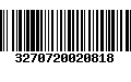 Código de Barras 3270720020818