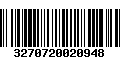 Código de Barras 3270720020948