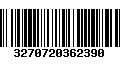 Código de Barras 3270720362390