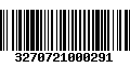 Código de Barras 3270721000291