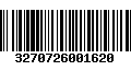 Código de Barras 3270726001620