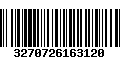 Código de Barras 3270726163120