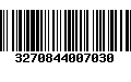 Código de Barras 3270844007030