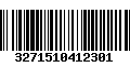 Código de Barras 3271510412301