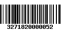 Código de Barras 3271820000052