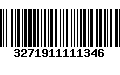 Código de Barras 3271911111346