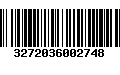 Código de Barras 3272036002748