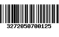 Código de Barras 3272050700125