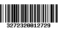 Código de Barras 3272320012729