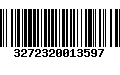 Código de Barras 3272320013597