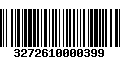 Código de Barras 3272610000399