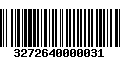 Código de Barras 3272640000031