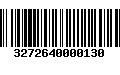 Código de Barras 3272640000130