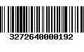 Código de Barras 3272640000192