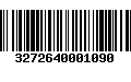 Código de Barras 3272640001090