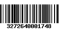 Código de Barras 3272640001748