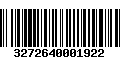 Código de Barras 3272640001922