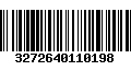 Código de Barras 3272640110198