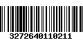 Código de Barras 3272640110211