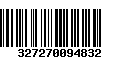 Código de Barras 327270094832