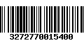 Código de Barras 3272770015400