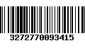 Código de Barras 3272770093415