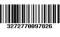 Código de Barras 3272770097826