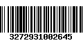 Código de Barras 3272931002645