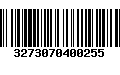 Código de Barras 3273070400255