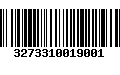 Código de Barras 3273310019001