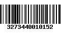 Código de Barras 3273440010152