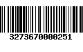 Código de Barras 3273670000251