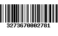 Código de Barras 3273670002781