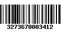 Código de Barras 3273670003412