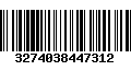 Código de Barras 3274038447312